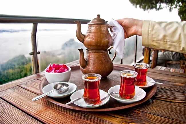 чай по турецки в двухэтажном чайнике