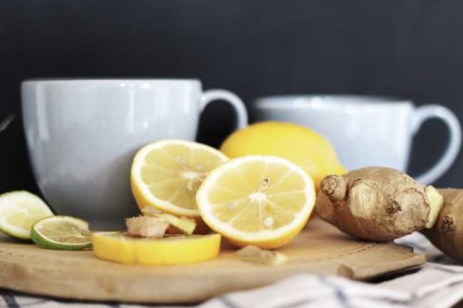 чай с имбирем и лимоном