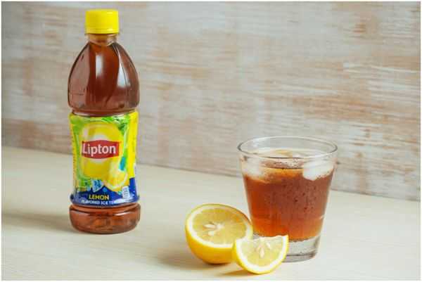 холодный чай липтон с лимоном