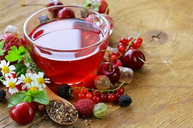 турецкий чай с ягодами